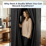 Studio-Quality Portable Vocal Booth — Kill Outside Noise, Set Up in 15 Min (KK1250)