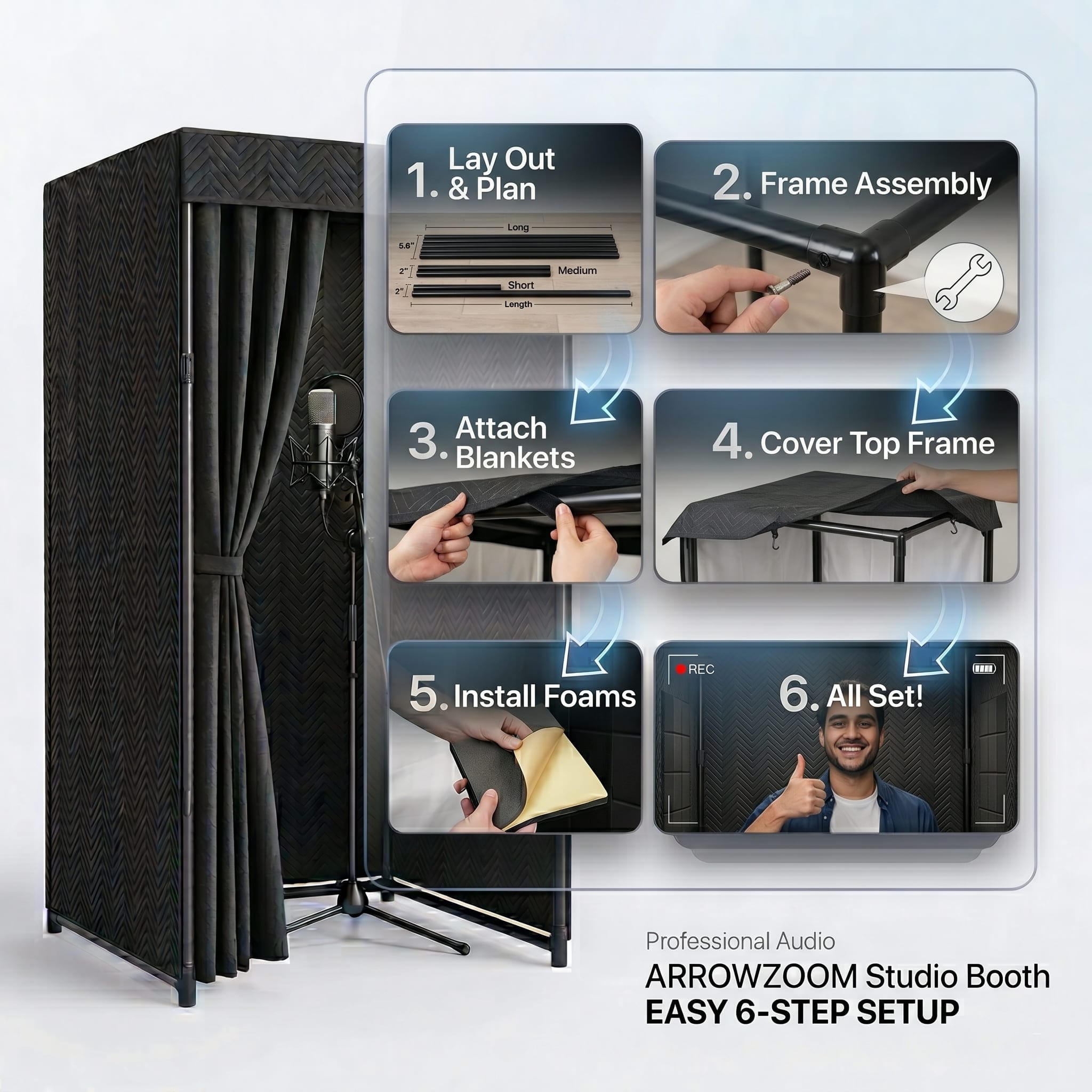 Ultimate Privacy & Recording Studio Booth for Professional