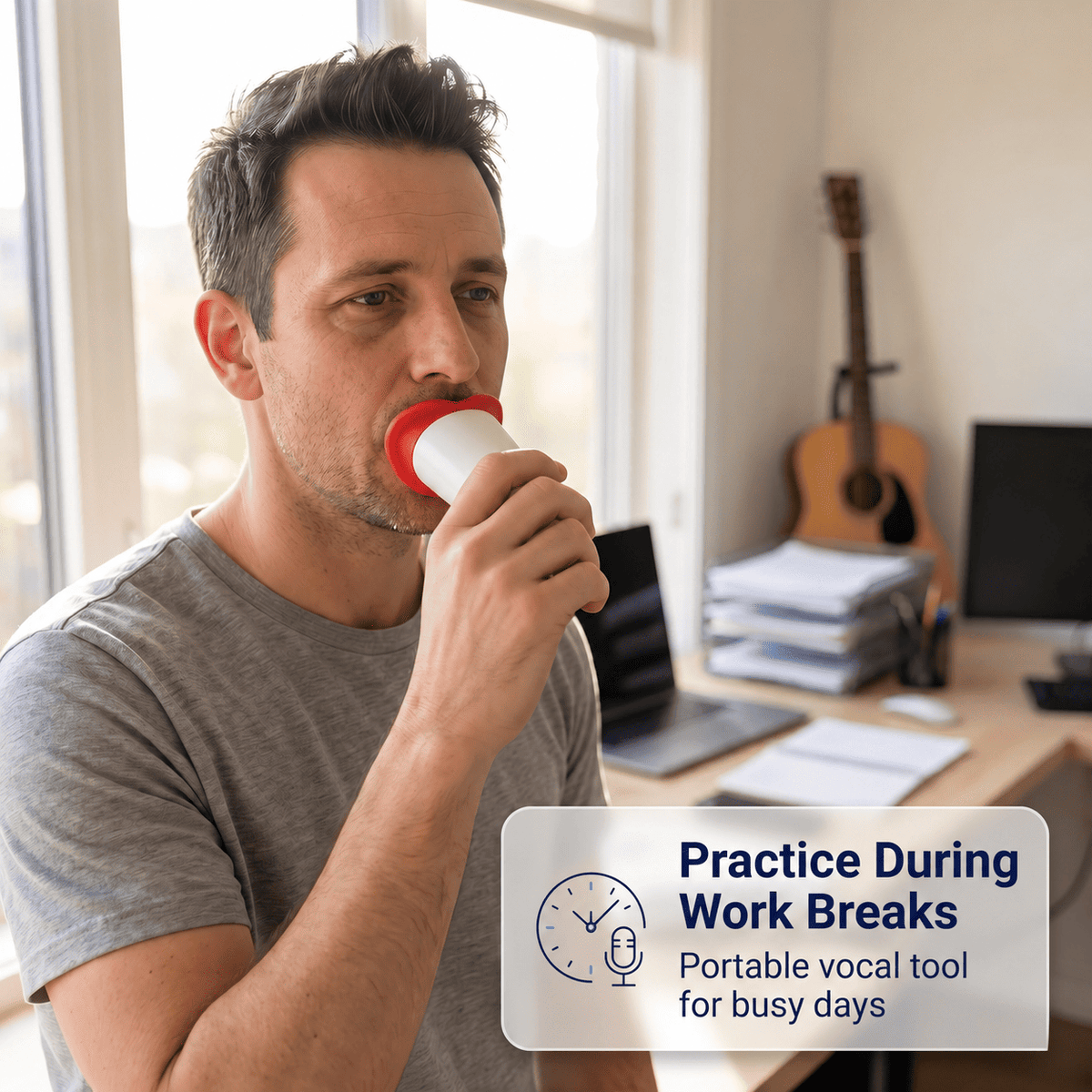 Sing, Scream, Practice Anywhere — Portable Vocal Dampener Mask (KK1464)