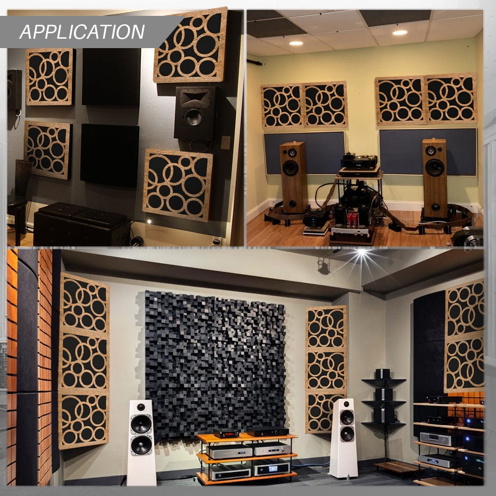 Arrowzoom™ Diffuse PRO Orbit Acoustic Wooden Panel - KK1307