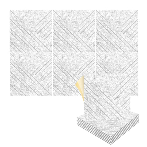 Arrowzoom "Diagonal" 3D Square Polyester Felt Art Panels - KK1390