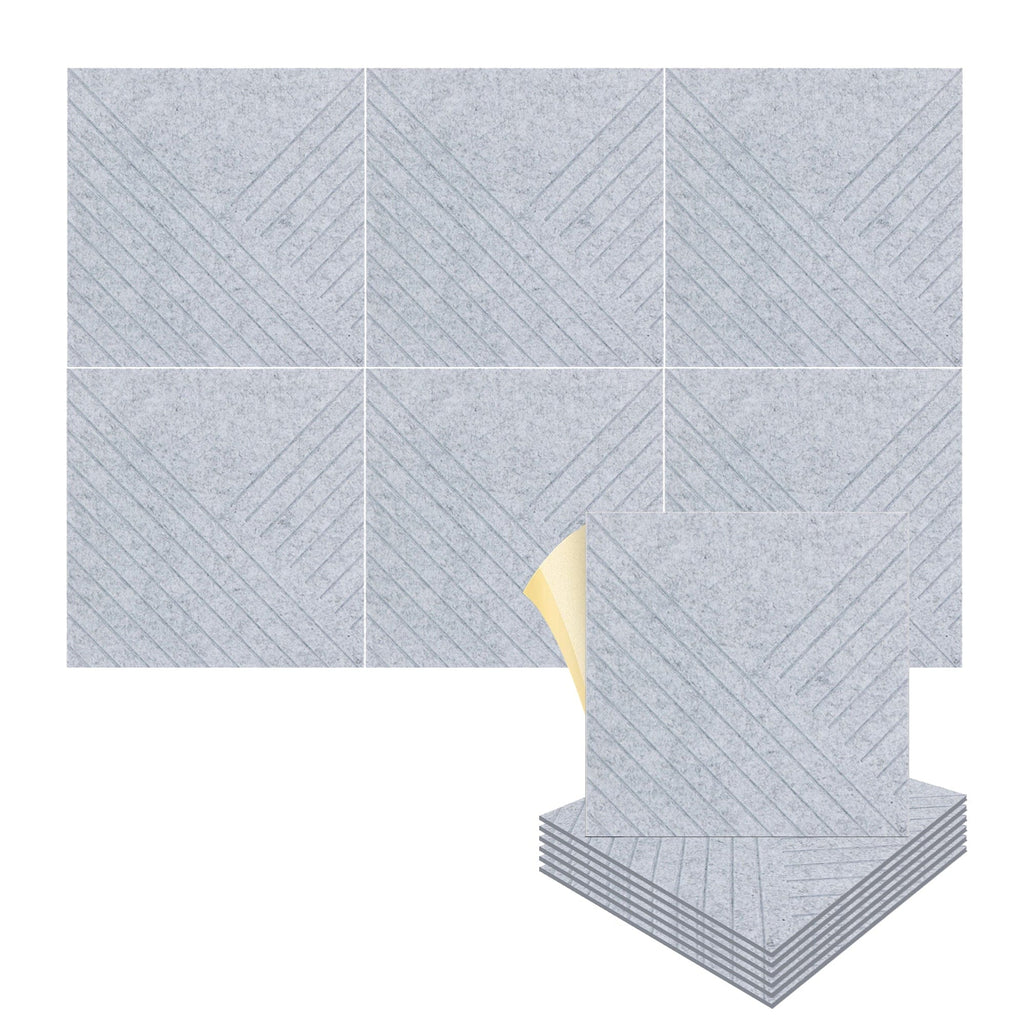 Arrowzoom "Diagonal" 3D Square Polyester Felt Art Panels - KK1390