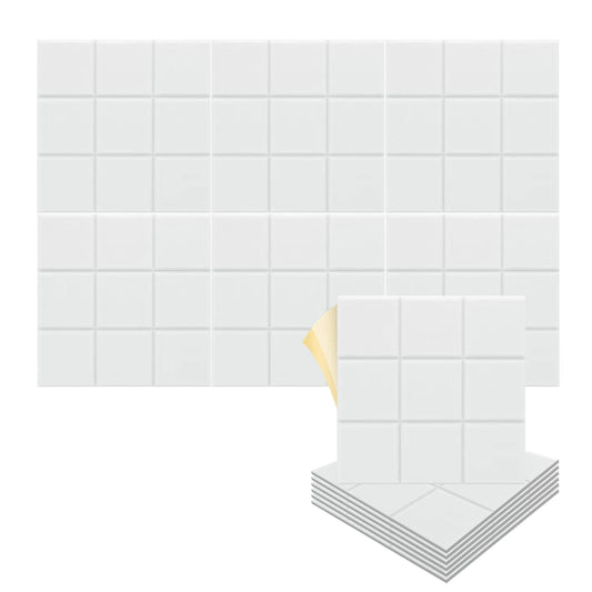 Arrowzoom "Grid Matrix" 3D Square Polyester Felt Art Panels - KK1389