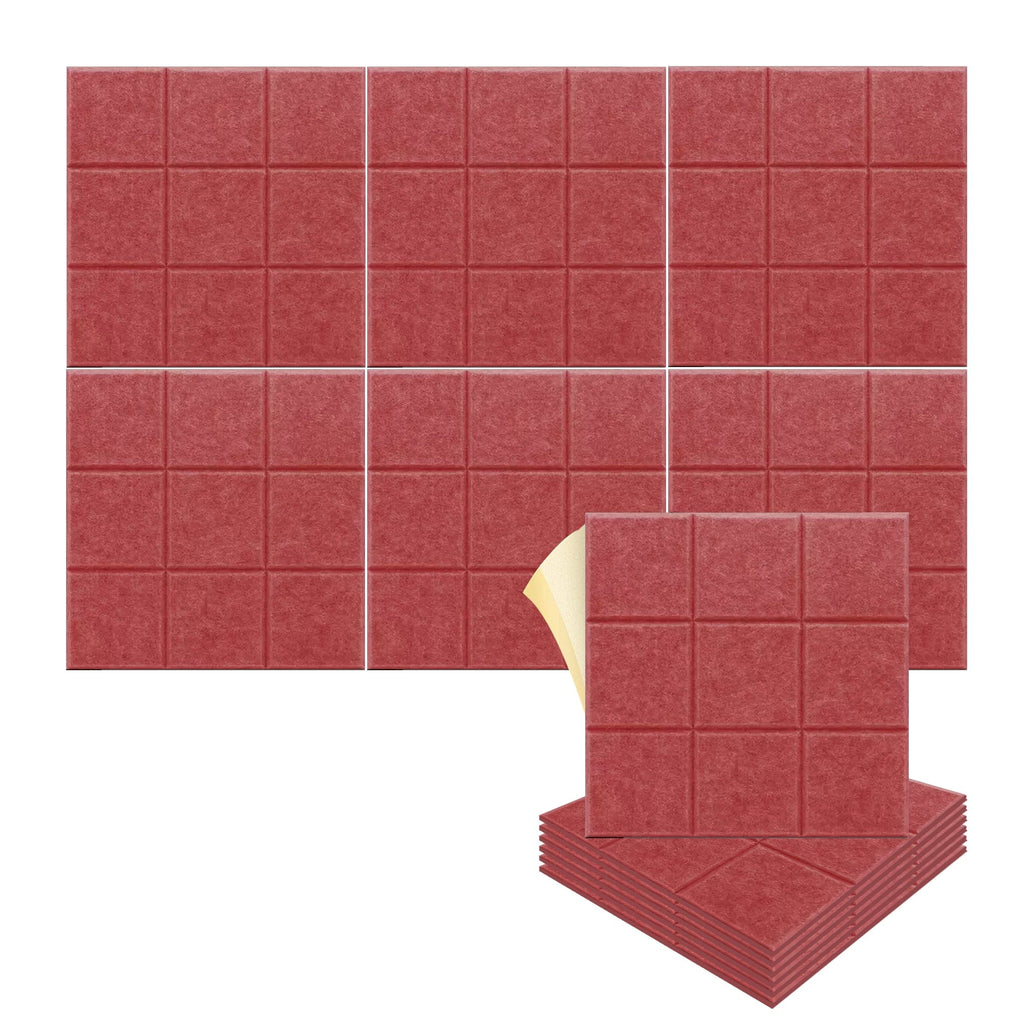 Arrowzoom "Grid Matrix" 3D Square Polyester Felt Art Panels - KK1389