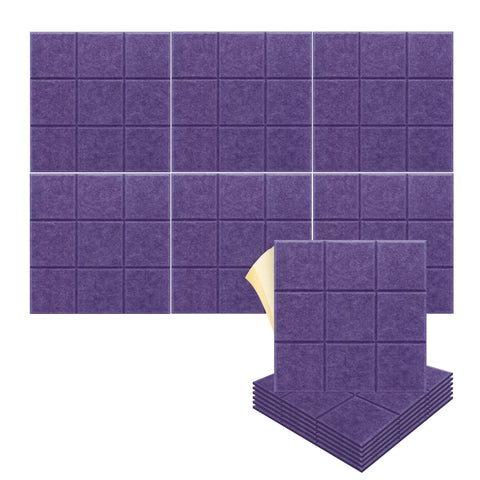 Arrowzoom "Grid Matrix" 3D Square Polyester Felt Art Panels - KK1389