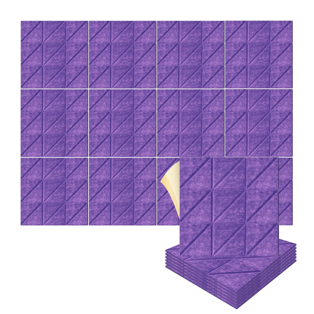 Arrowzoom "Split" 3D Square Polyester Felt Art Panels - KK1391
