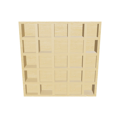 Arrowzoom™ Pro Acoustic Wood Diffuser Panel - 25 Grid - KK1201