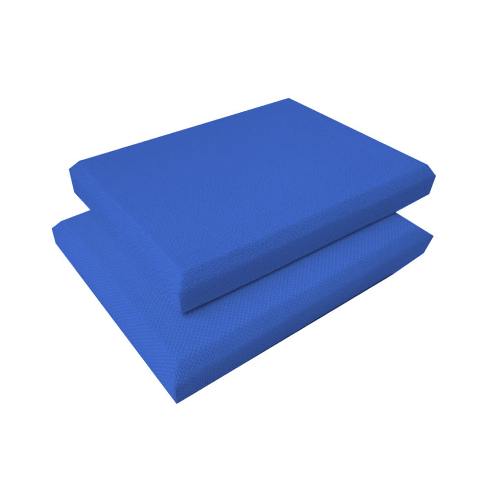 Arrowzoom Sound Absorbing Acoustic Fabric Wrapped Panel - 2 pcs - KK1205 30cm x 30cm x 2.5cm / 11.8x 11.8x  0.9 in / Blue