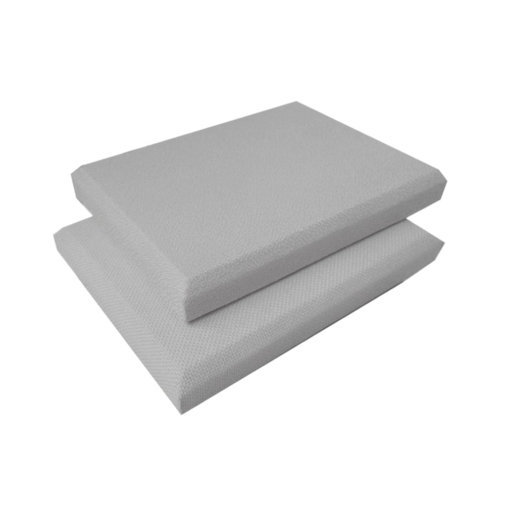 Arrowzoom Sound Absorbing Acoustic Fabric Wrapped Panel - 2 pcs - KK1205 30cm x 30cm x 2.5cm / 11.8x 11.8x  0.9 in / Gray