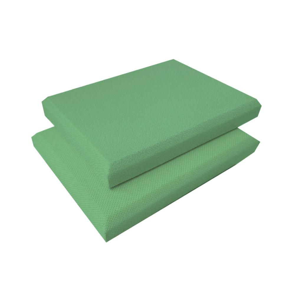 Arrowzoom Sound Absorbing Acoustic Fabric Wrapped Panel - 2 pcs - KK1205 30cm x 30cm x 2.5cm / 11.8x 11.8x  0.9 in / Green