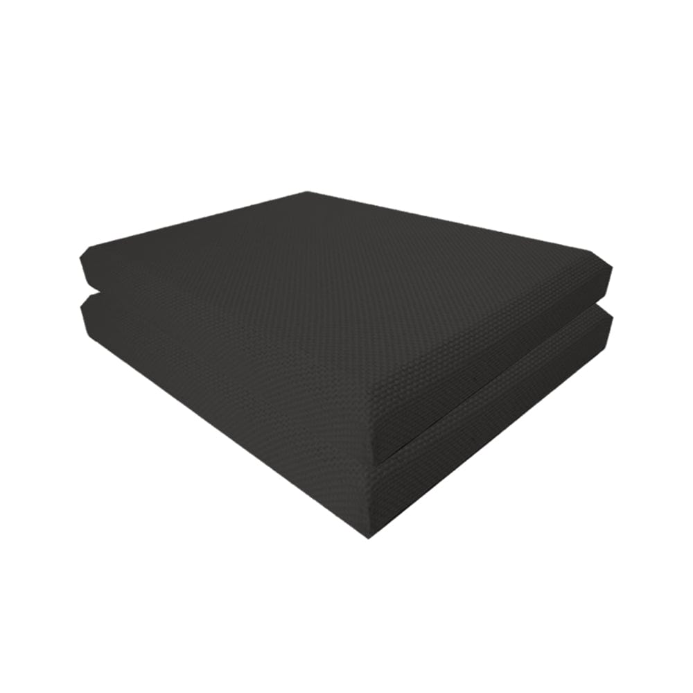 Arrowzoom Sound Absorbing Acoustic Fabric Wrapped Panel - 2 pcs - KK1205 60cm x 60cm x 2.5cm/ 23.6 x23.6x 0.9 in / Black