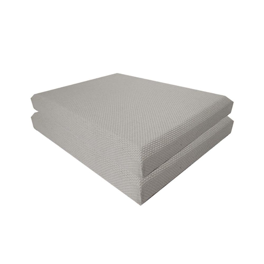 Arrowzoom Sound Absorbing Acoustic Fabric Wrapped Panel - 2 pcs - KK1205 60cm x 60cm x 2.5cm/ 23.6 x23.6x 0.9 in / Gray