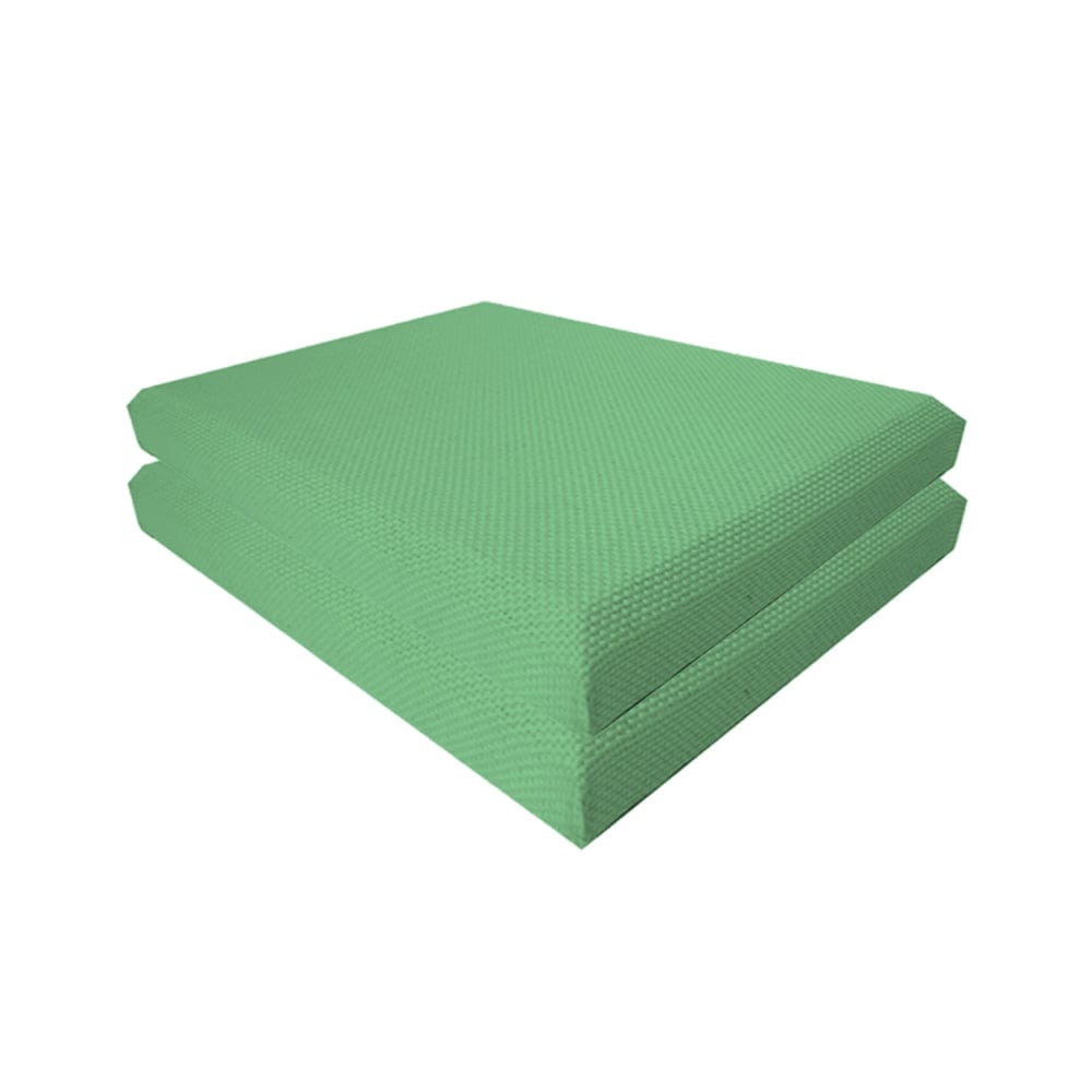 Arrowzoom Sound Absorbing Acoustic Fabric Wrapped Panel - 2 pcs - KK1205 60cm x 60cm x 2.5cm/ 23.6 x23.6x 0.9 in / Green