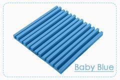 Arrowzoom Acoustic Metro Striped Ceiling Foam - Solid Colors - KK1041 1 / Baby Blue