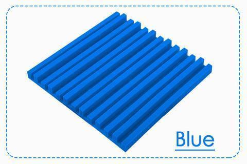 Arrowzoom Acoustic Metro Striped Ceiling Foam - Solid Colors - KK1041 1 / Blue