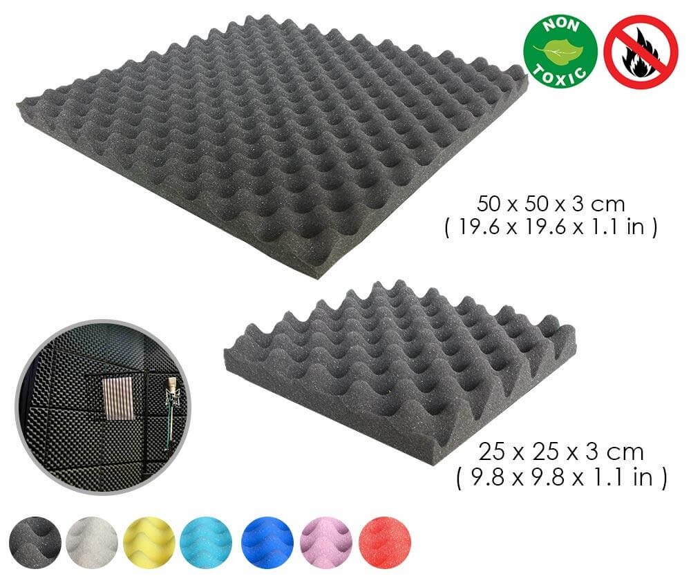 Arrowzoom Acoustic Eggcrate Foam - Solid Colors - KK1052