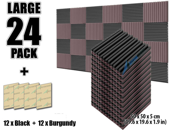 2.5 X 48 X 96 - Acoustic Foam Egg Crate Panel Studio Soundproofing Foam  Wall Panel