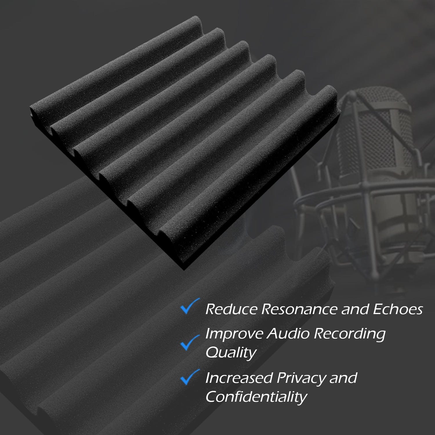 Arrowzoom™ PRO Series Soundproof Foam - Sea Wave Pro - KK1242