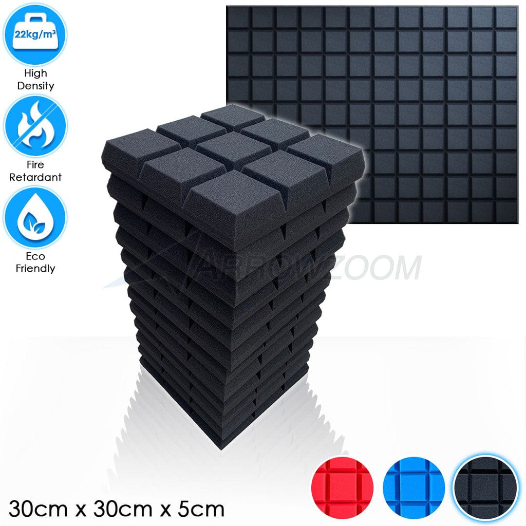 Arrowzoom™ PRO Series Soundproof Foam - Sudoku Pro - KK1195 Black / 12 pieces