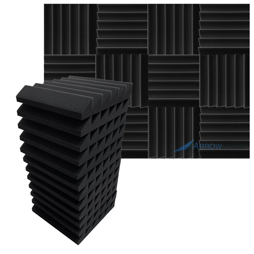 Arrowzoom™ PRO Series Soundproof Foam - Triangle Pro - KK1243 Black / 12 pieces