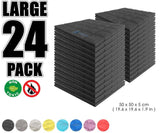 Arrowzoom Acoustic Hemisphere Grid Foam - Black - KK1040 - Size: 24 Pieces - 50 X 50 X 5cm