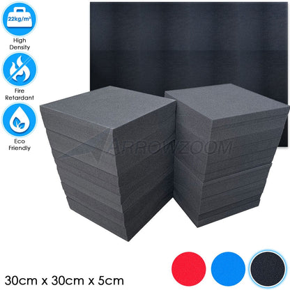 Arrowzoom™ PRO Series Soundproof Foam - Wave Pro - KK1199 Black / 24 pieces