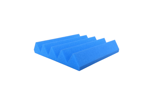 Arrowzoom Acoustic Wedge Tiles Foam - Solid Colors - KK1134 Blue / 1 Piece - 25 x 25 x 5 cm / 10 x 10 x 2in