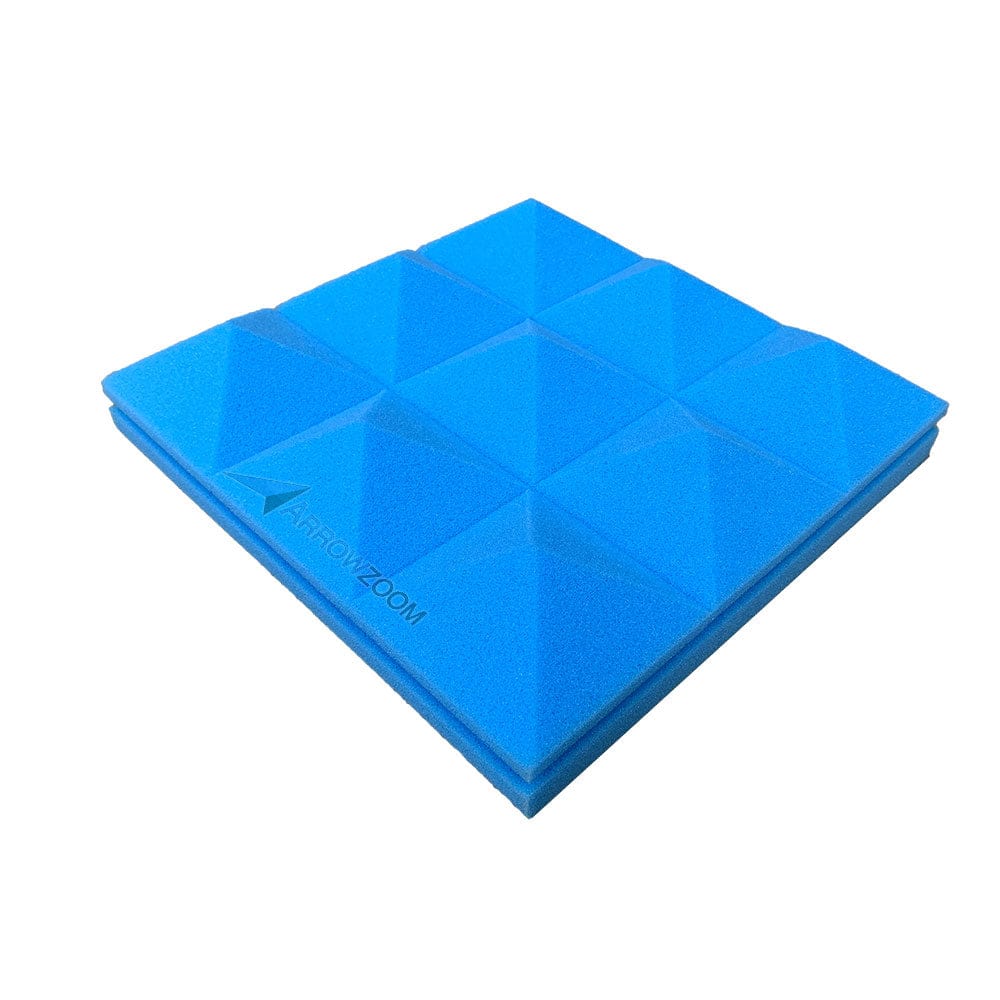 Arrowzoom™ PRO Series Soundproof Foam - Pyramid Plus - KK1194 Blue / 1 piece