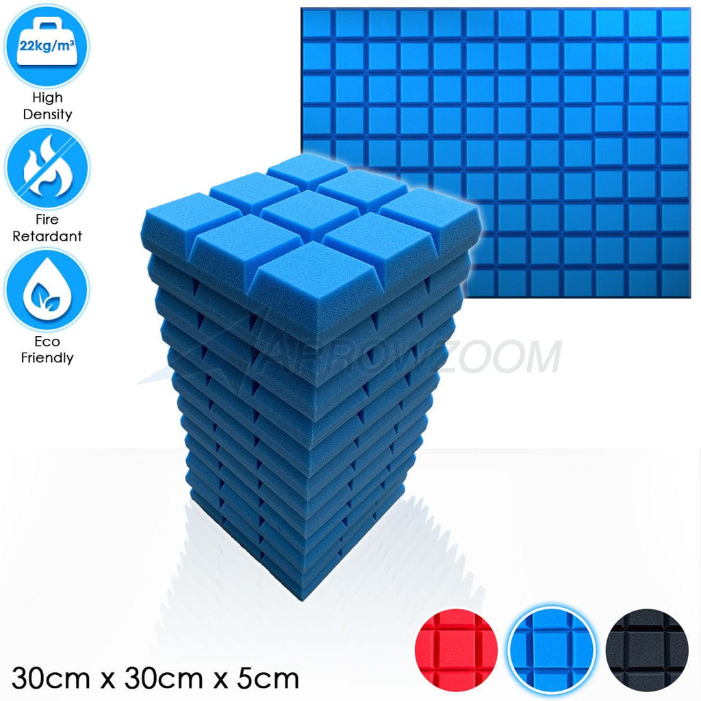 Arrowzoom™ PRO Series Soundproof Foam - Sudoku Pro - KK1195 Blue / 12 pieces