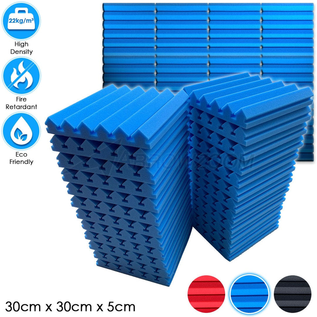 Arrowzoom™PRO Series Soundproof Foam - Wedge Pro - KK1200 - BUNDLE: 24 pieces - Blue