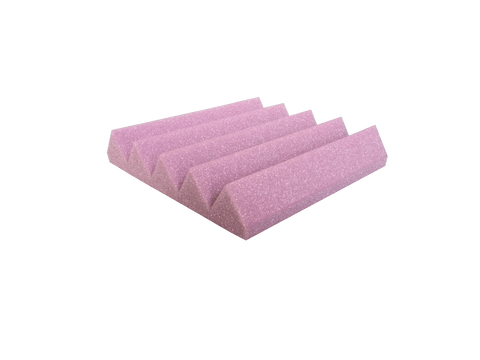 Arrowzoom Acoustic Wedge Tiles Foam - Solid Colors - KK1134 Burgundy / 1 Piece - 25 x 25 x 5 cm / 10 x 10 x 2in