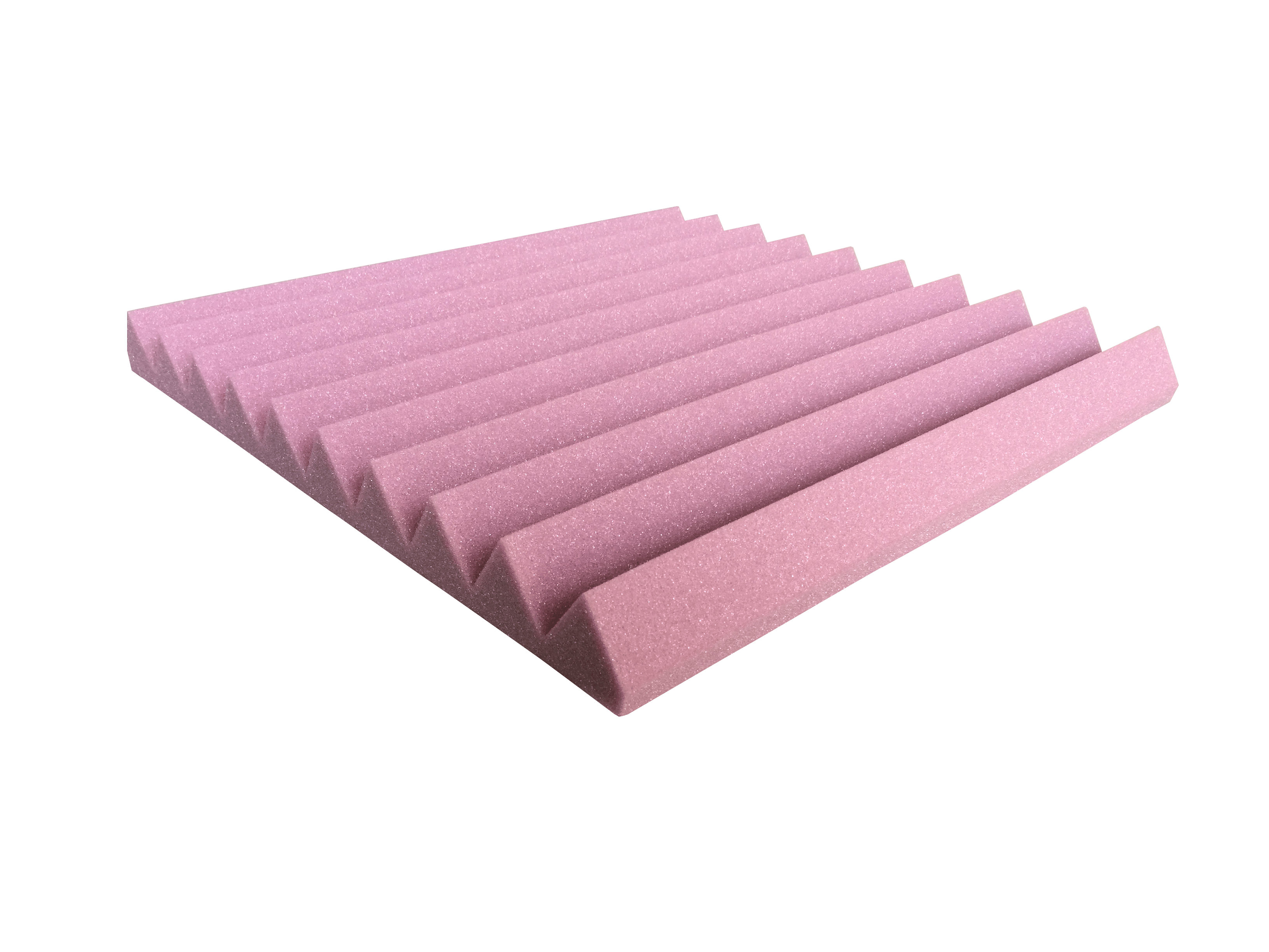 Arrowzoom Acoustic Wedge Tiles Foam - Solid Colors - KK1134 Burgundy / 1 Piece - 50 x 50 x 5 cm / 20 x 20 x 2 in
