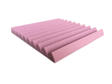 Arrowzoom Acoustic Wedge Tiles Foam - Solid Colors - KK1134 Burgundy / 1 Piece - 50 x 50 x 5 cm / 20 x 20 x 2 in