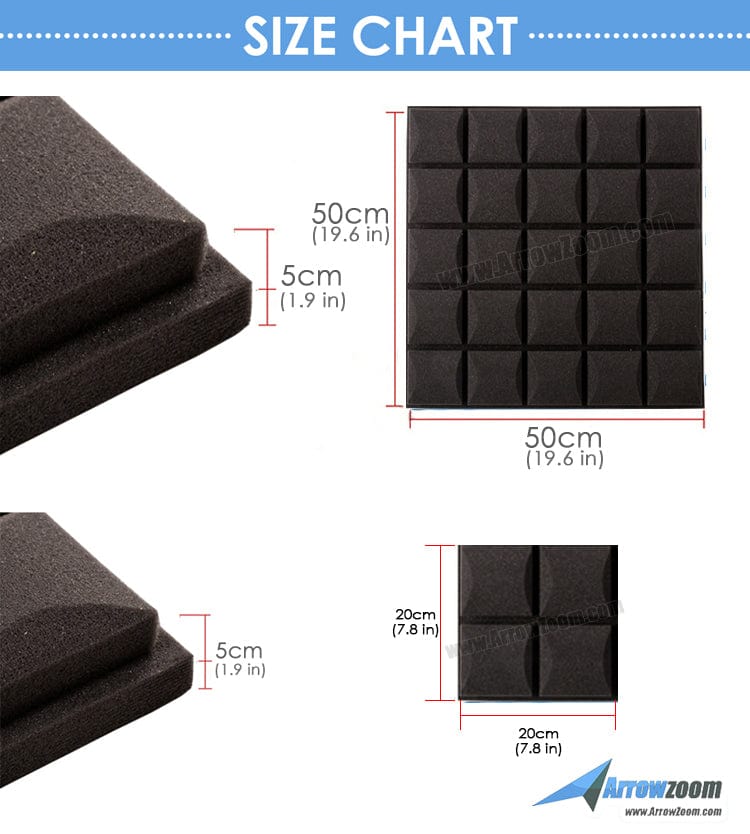 New 1 Pc Hemisphere Grid Type Acoustic Panel Sound Absorption Studio Soundproof Foam KK1040