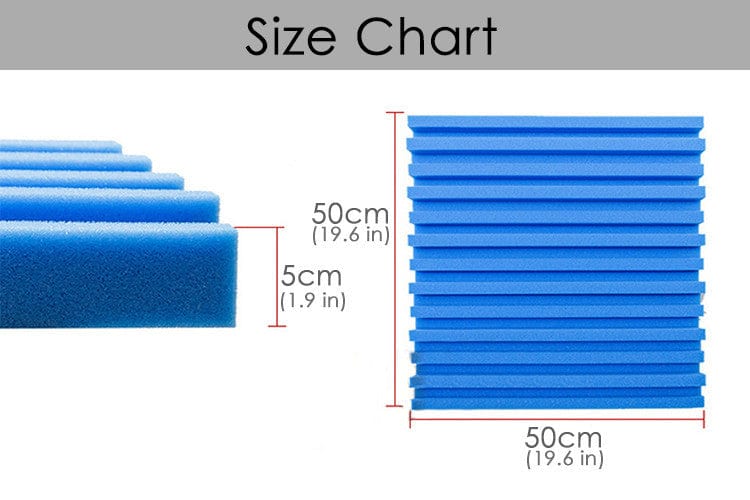 New 24 pcs Pearl White and Baby Blue Bundle Metro Striped Ceiling Insulation Acoustic Panels Sound Absorption Studio Soundproof Foam KK1041