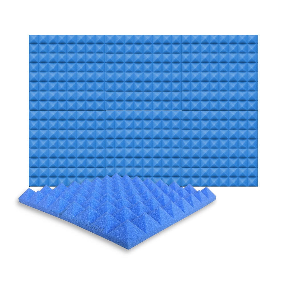 New 6 Pcs Bundle Pyramid Tiles Acoustic Panels Sound Absorption Studio Soundproof Foam 8 Colors KK1034 Arrowzoom.