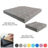 Arrowzoom Hemisphere Grid Adhesive Backed Series Acoustic Foam - Gray - KK1056 - Size: 1 Piece 20 x 20 x 5cm
