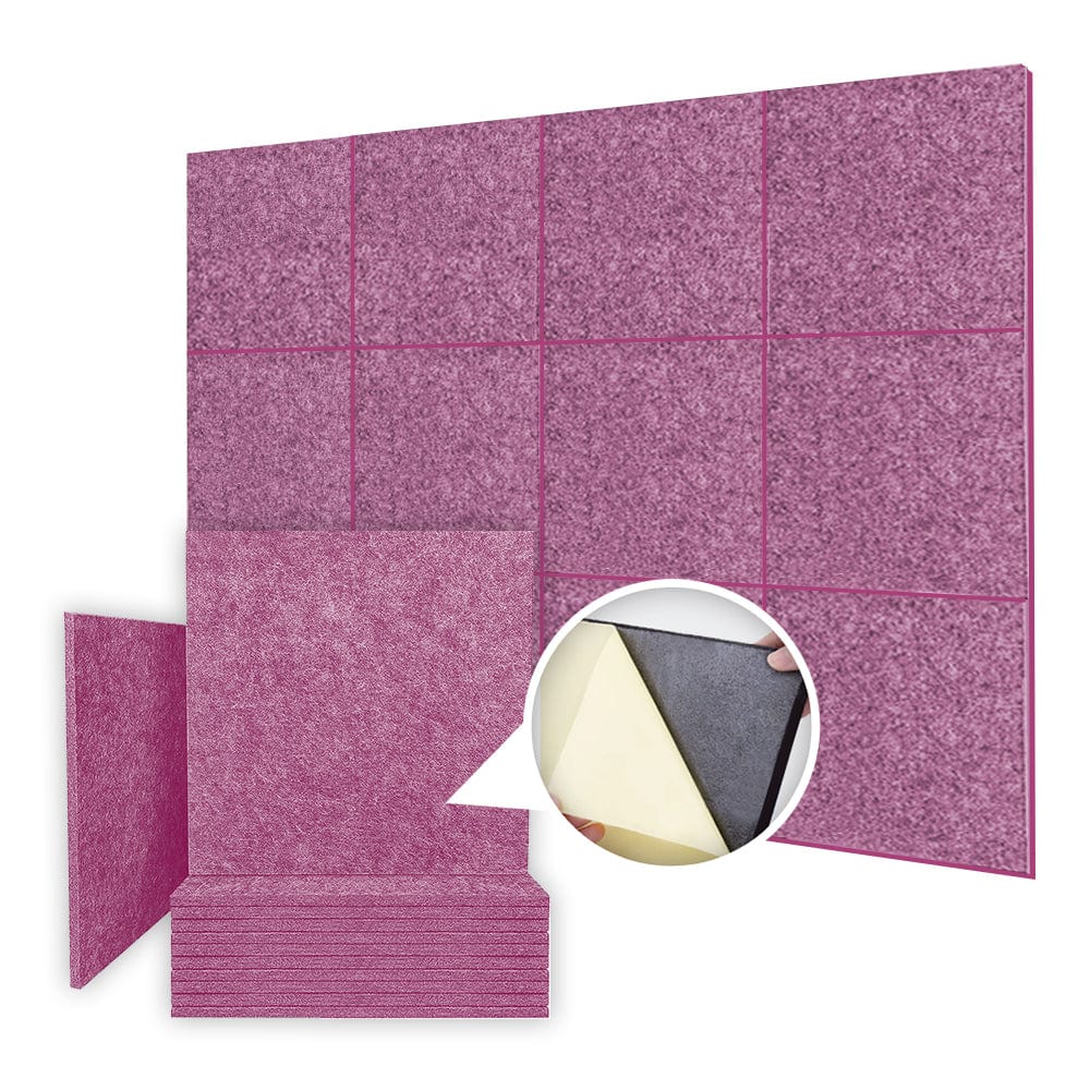 Arrowzoom Self Adhesive Sound Deadening Polyester Fabric Panel - Solid Colors - KK1261 12 / Burgundy