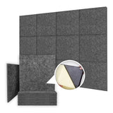 Arrowzoom Self Adhesive Sound Deadening Polyester Fabric Panel - Solid Colors - KK1261 12 / Dark Gray