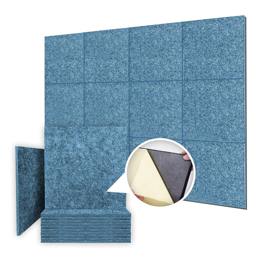 Arrowzoom Self Adhesive Sound Deadening Polyester Fabric Panel - Solid Colors - KK1261 12 / Light Blue