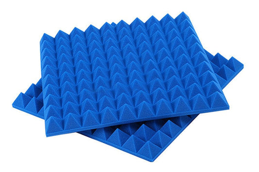 New Pyramid Adhesive Backed Tiles Acoustic Panels Sound Absorption Studio Soundproof Foam 7 Colors KK1053 Arrowzoom.