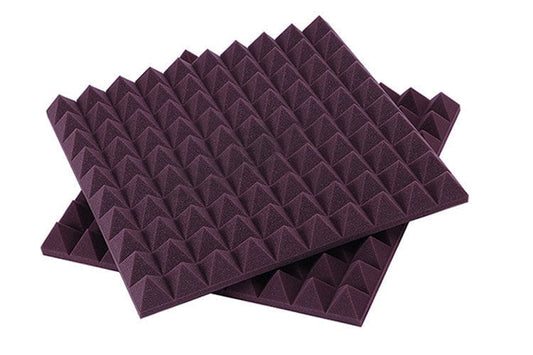 New Pyramid Adhesive Backed Tiles Acoustic Panels Sound Absorption Studio Soundproof Foam 7 Colors KK1053 Arrowzoom.