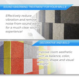 Arrowzoom Self Adhesive Sound Deadening Polyester Fabric Panel - Solid Colors - KK1261