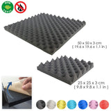 Arrowzoom Egg Crate Adhesive Backed Series Acoustic Foam - Solid Colors - KK1219 Black / 1 Piece 25 x 25 x 3cm /9.8 X 9.8 X 1.1 in