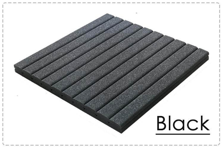 Arrowzoom Flat Wedge Adhesive Backed Tiles Series Acoustic Foam -  Black - KK1054 - Size: 1 Piece 25 x 25 x 2cm