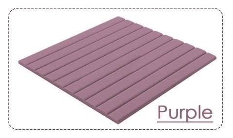 Arrowzoom Flat Wedge Adhesive Backed Tiles Series Acoustic Foam - Solid Colors - KK1054 Burgundy / 1 Piece - 25 x 25 x 5 cm / 10 x 10 x 2in