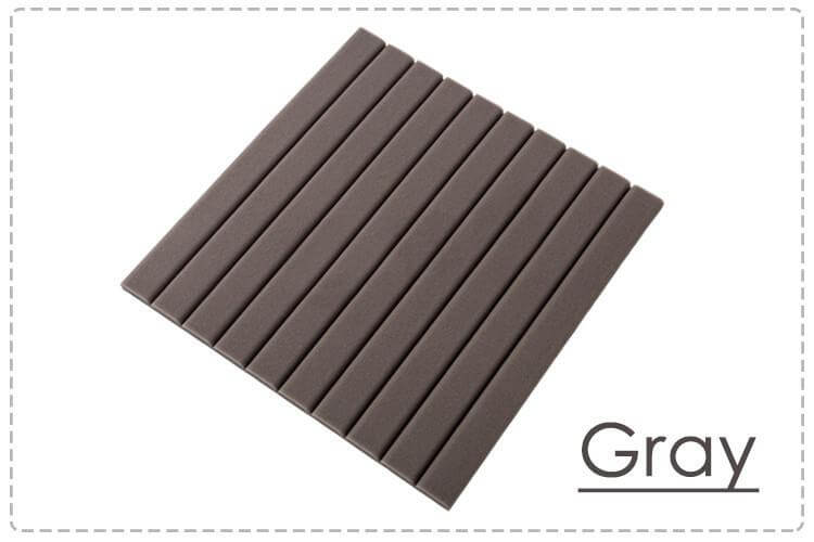 Arrowzoom Flat Wedge Adhesive Backed Tiles Series Acoustic Foam - Gray - KK1054 - Size: 1 Piece 25 x 25 x 2cm