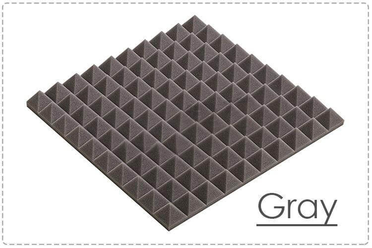 Arrowzoom Pyramid Adhesive Backed Tiles Series Acoustic Foam - Gray - KK1053 - Size: 1 Piece 25 x 25 x 5cm