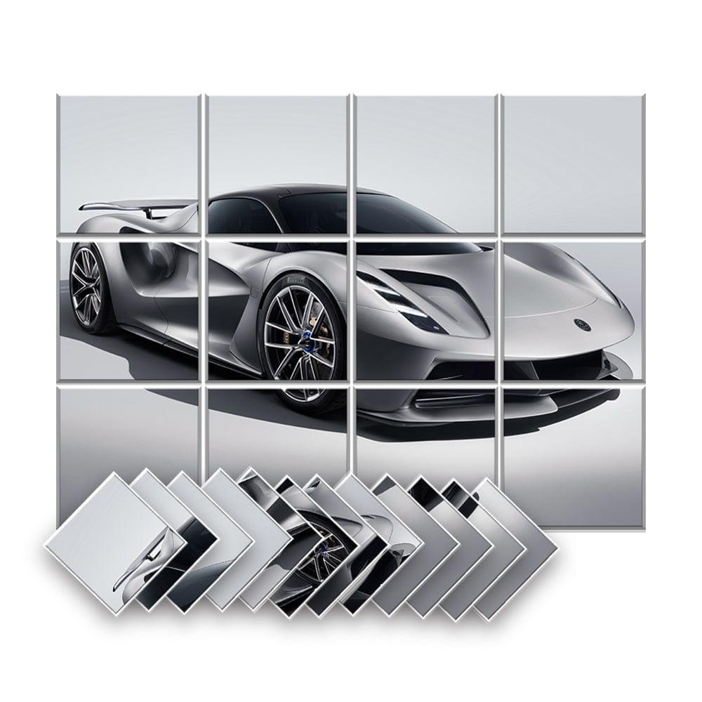 Arrowzoom Car Velcro Felt Art Wall Panels KK1227 Design B / 12 Pieces - 120 x 90 cm / 47.2 x 35.4 in