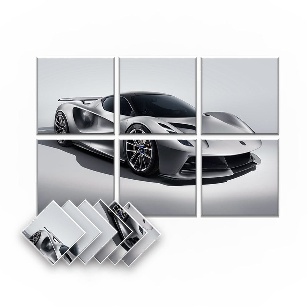 Arrowzoom Car Velcro Felt Art Wall Panels KK1227 Design B / 6 Pieces - 90 x 60 cm / 35.4 x 23.6 in